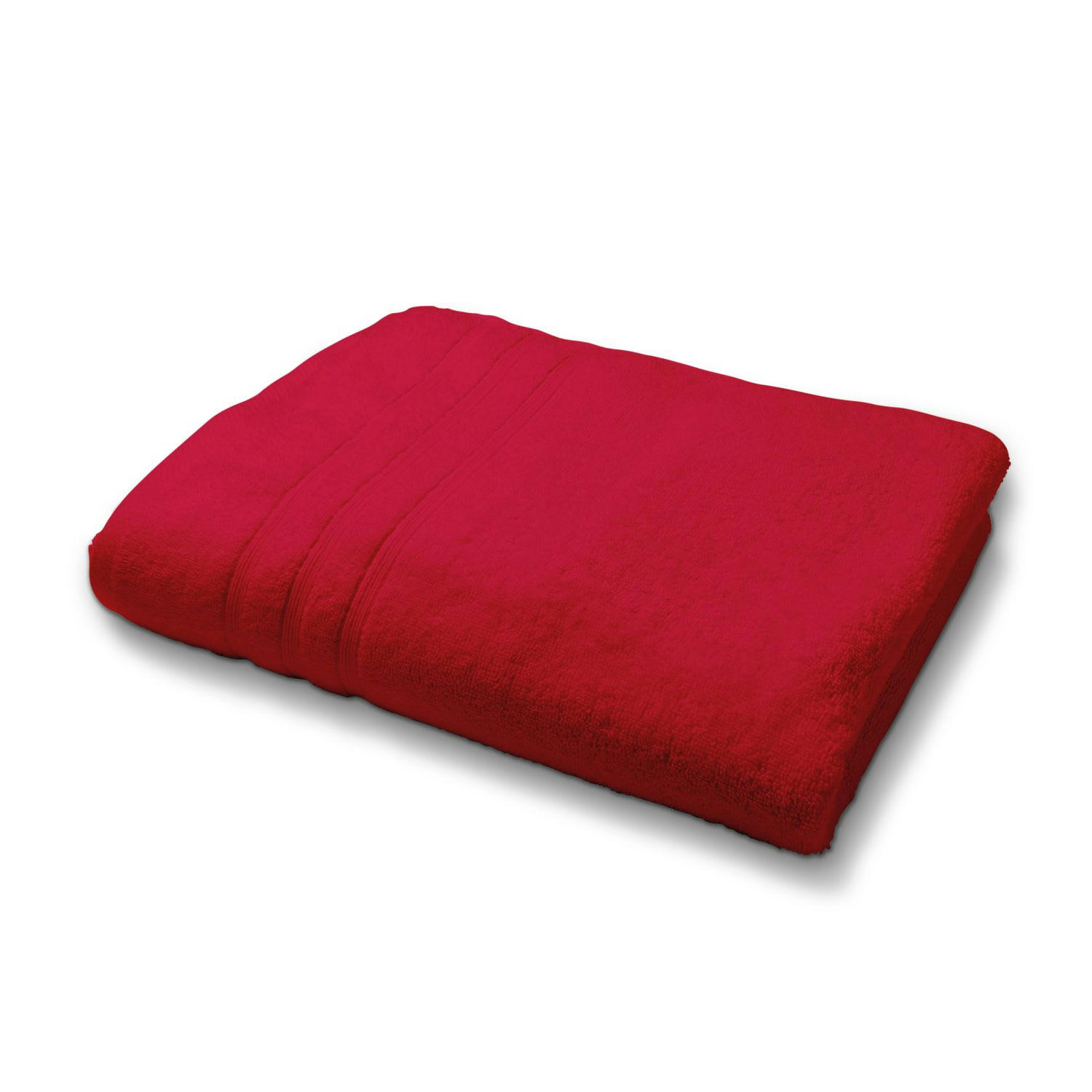 - Drap de bain en coton 70 x 130 cm rouge