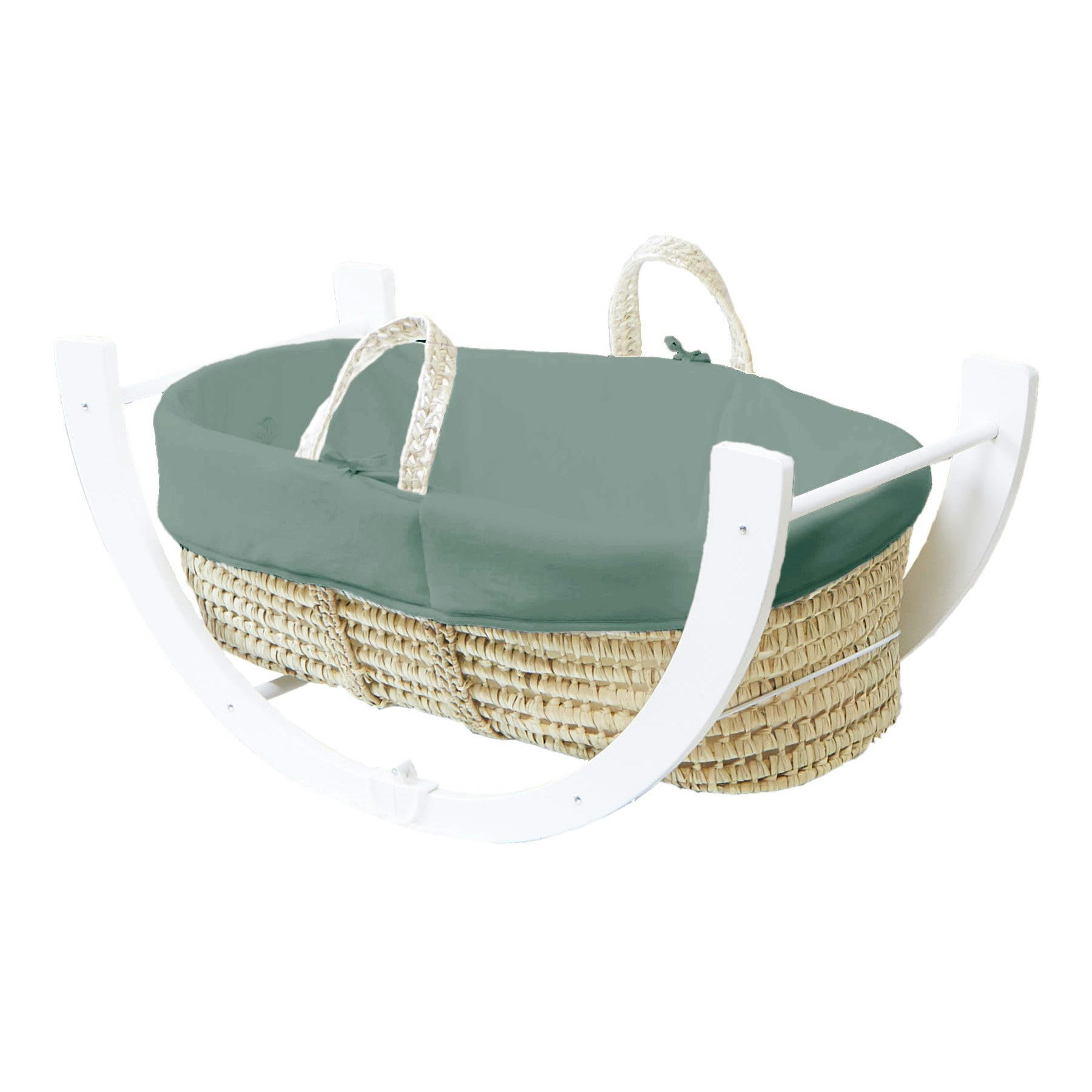 - Couffin avec Support Réversible - Habillage Forêt en Coton Bio