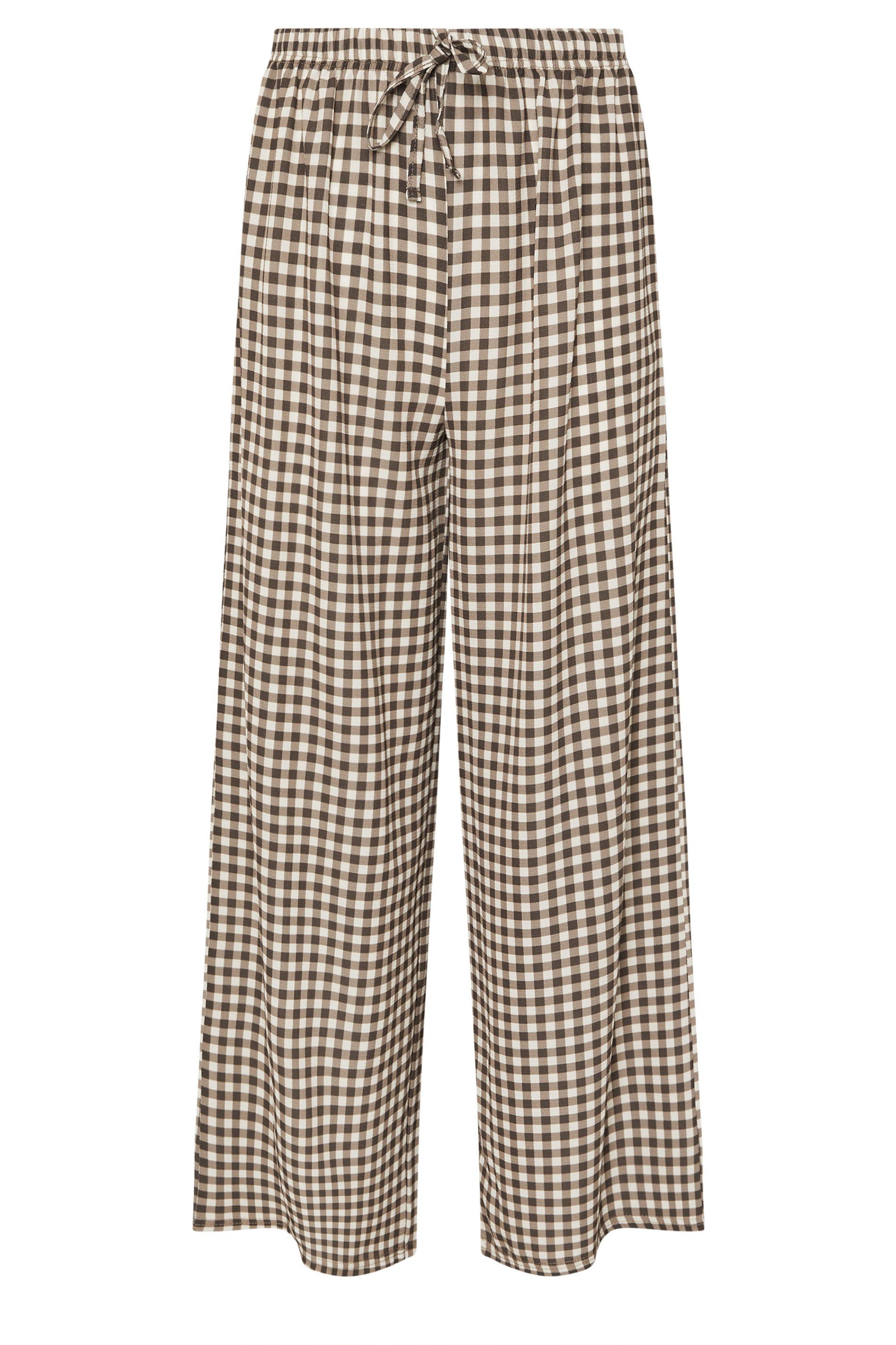 PixieGirl Petite Gingham Wide Leg Trousers