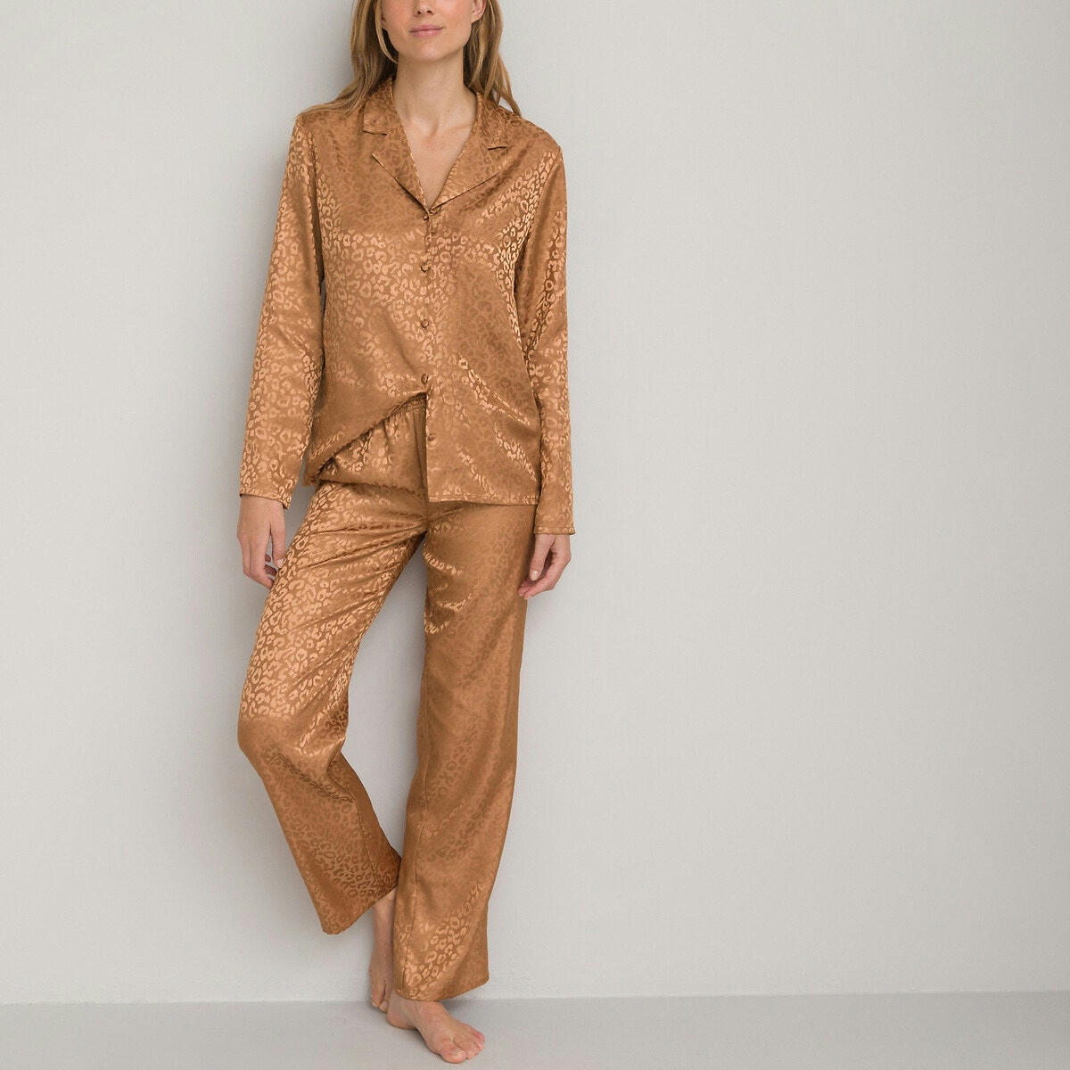 Pyjama en satin jacquard