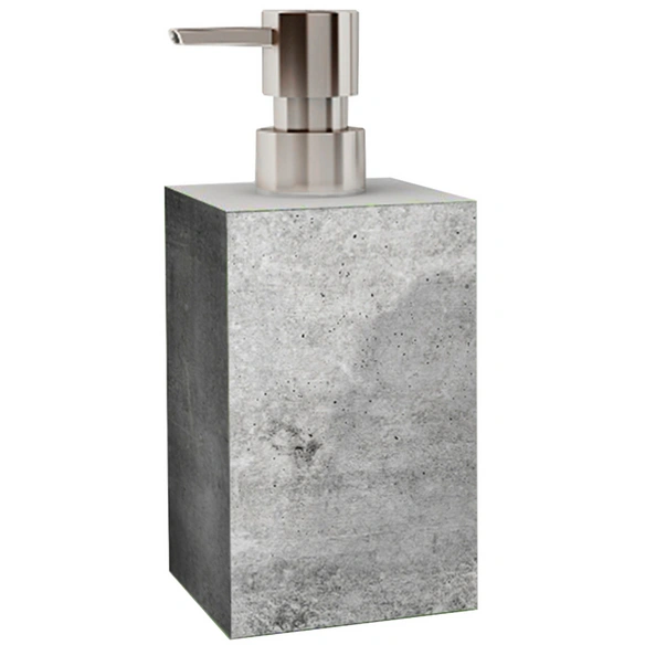 Bad-Accessoire-Set »Beton«, Grau, Rechteckig