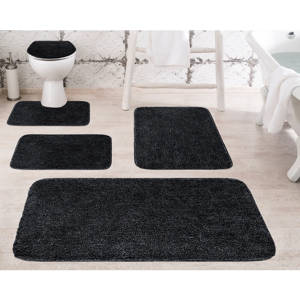Badematte »Melange«, BxL: 50 x 80 cm, anthrazit, aus 100% Polyacryl