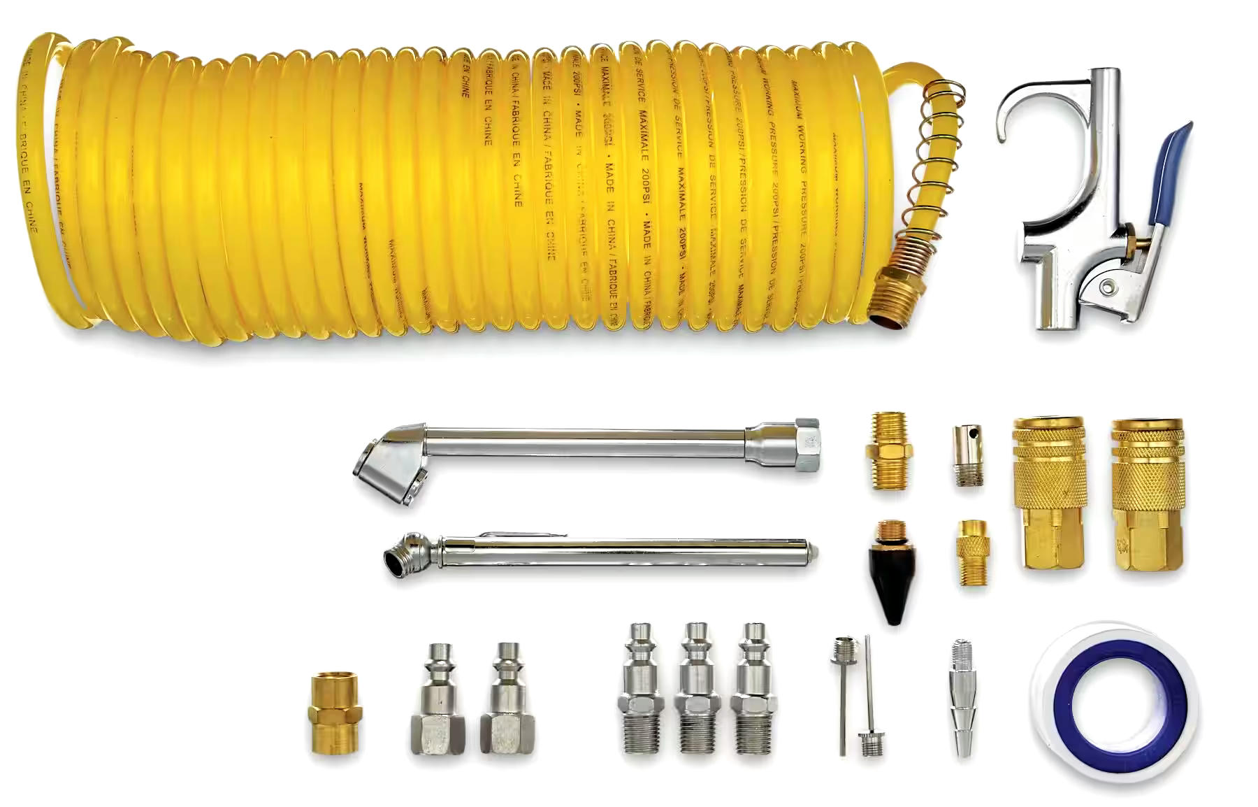 Mastercraft Air Compressor Accessory Kit with Hose, 20-pc
