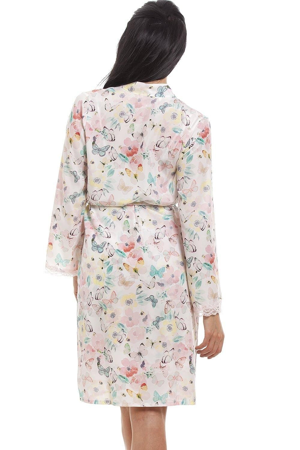Camille Butterfly And Bumble Bee Print Dressing Gown