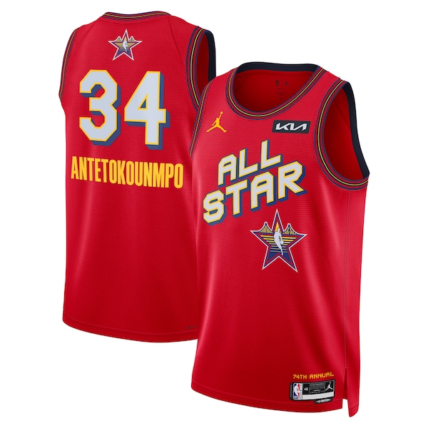 Giannis Antetokounmpo Jordan Brand Unisex 2025 NBA All-Star Game Swingman Player Jersey - Red