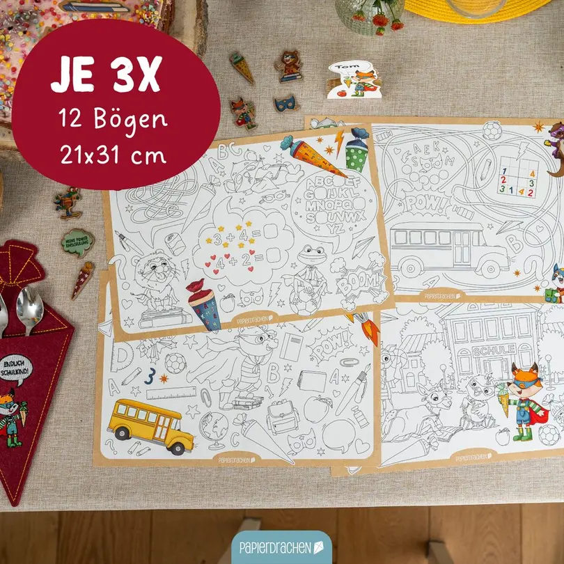 Tischset 12er-Set Kreativ