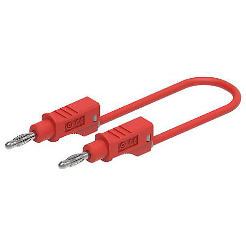Electro PJP 2111-CD1-25R Cordon de mesure banane 4 mm 25 cm rouge 12 A