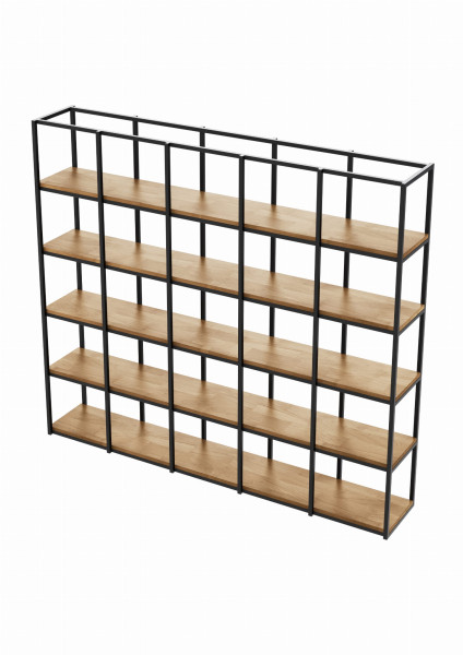 Regał WOOD BOX 177x200x30/34 Loft na książki