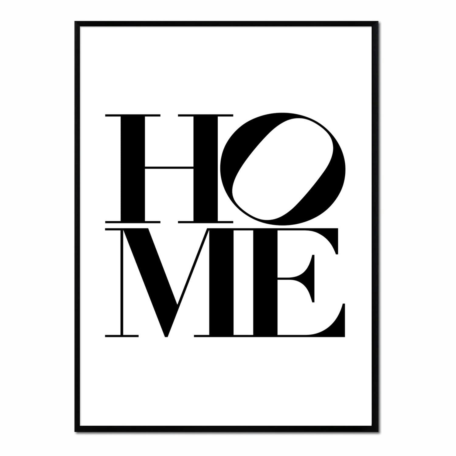 TEXTO - Affiche avec cadre noir - Accueil - 30x40