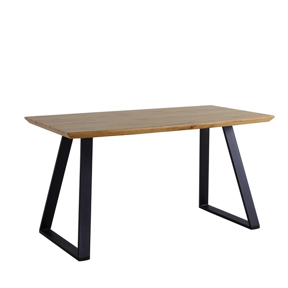 Esstisch, BxT: 140 x 80 cm, mitteldichte_faserplatte_mdf|metall