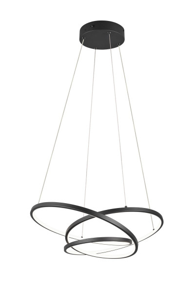 Lampa wisząca DARVIN czarna LED 1x34W Odcienie bieli 4500lm Trio