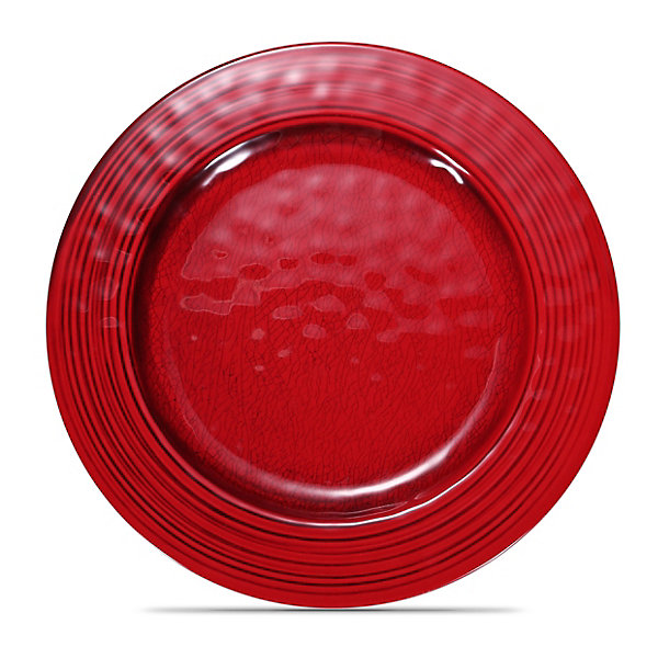 Assiette de Présentation Rouge 22 à 28 cm - Pujadas - Rouge - l0.1- L0.1- P0.1- h2.5- Mélaminé