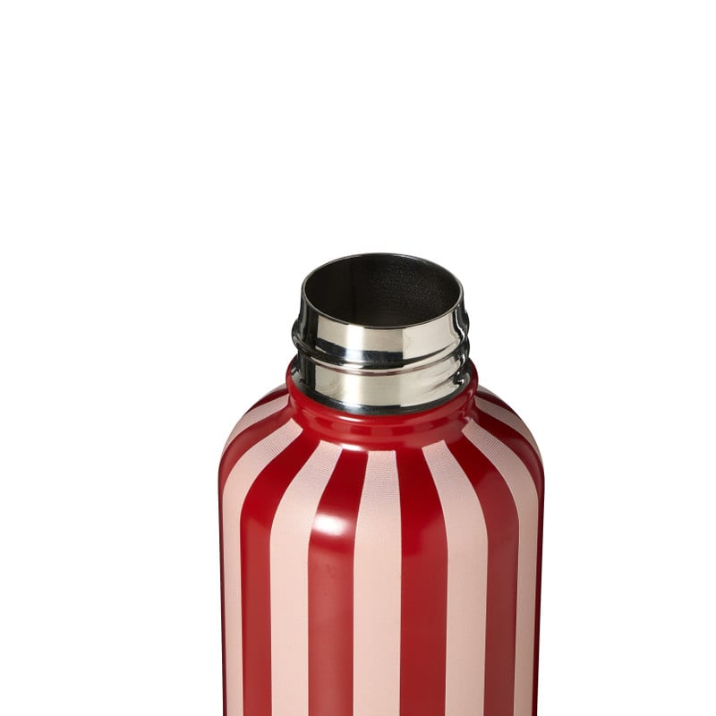 Drinkfles streep - rood - 500 ml