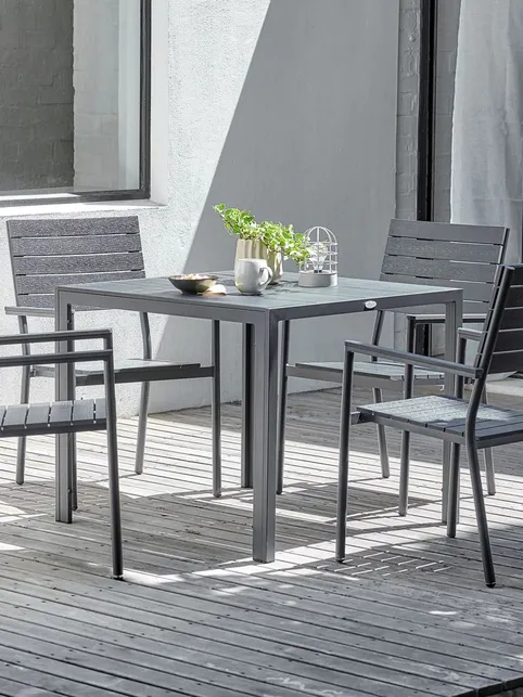 Havebord MADERUP B90xL90 sort