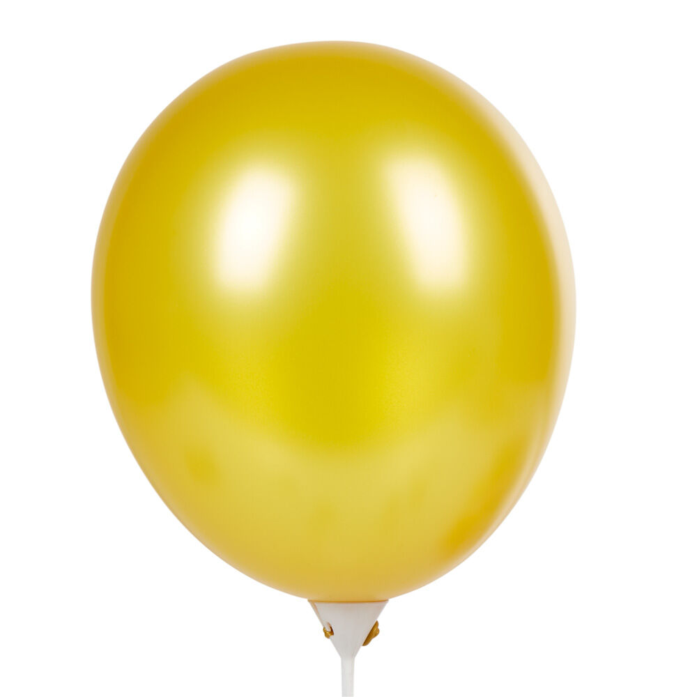 Ballon de baudruche nacré doré argenté noir x20