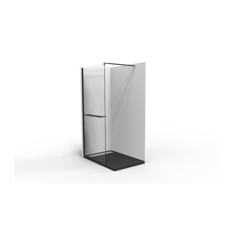 Paroi de douche Indus noir 120 x 200 cm