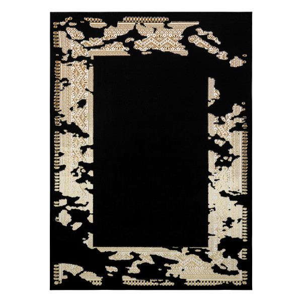 Dywan ALLURE 1965 Ramka - Strukturalny, stylowy, glamour czarny 120x170 cm