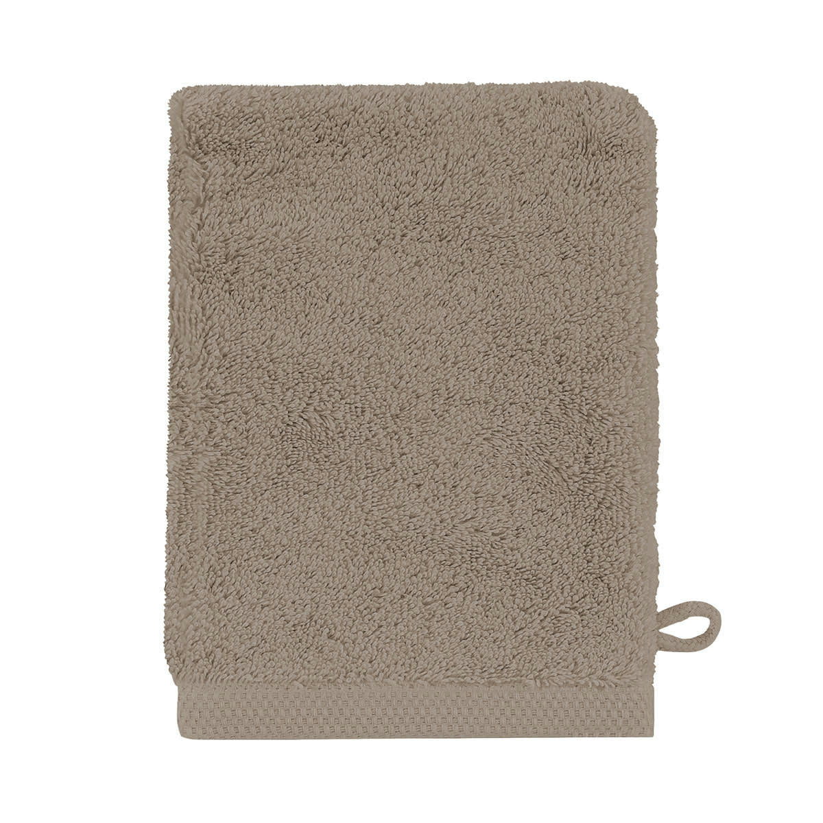 ESSENTIEL - Gant de toilette en coton taupe 16x21