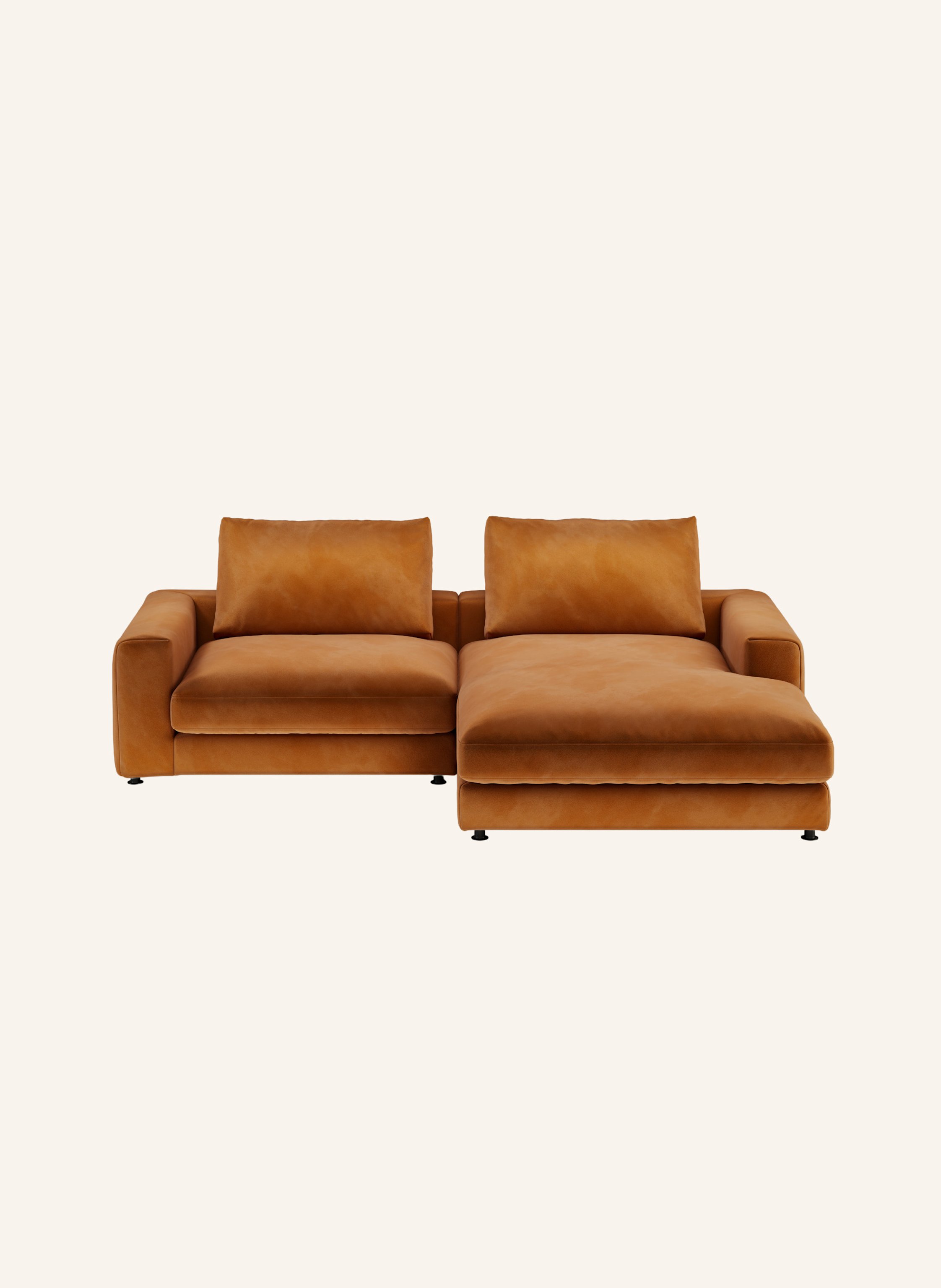 nydo 3-Sitzer Ecksofa MOSLER, rechts, Velours