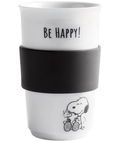Kahla Peanuts Becher   Trinkdeckel 0,40 l, Be Happy