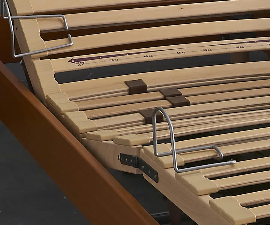 - Sommier relaxation avec réglage fermeté au niveau lombaire 90x190 cm