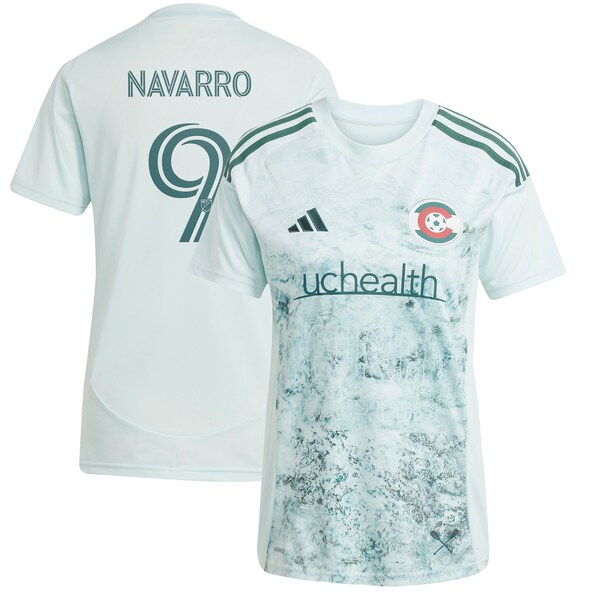 Rafael Navarro Colorado Rapids adidas Women's 2025 Headwaters Replica Player Jersey - Green
