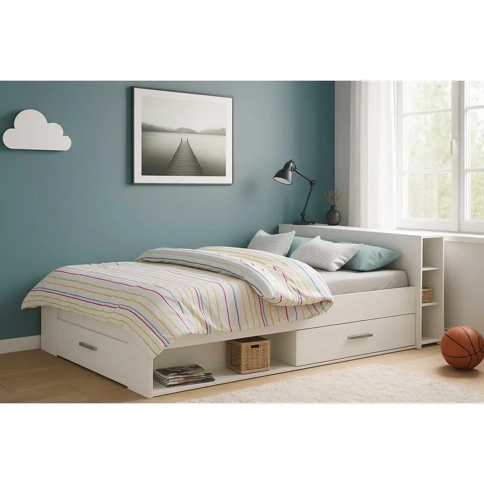 Bed Polly 160 x 200 cm-mat wit