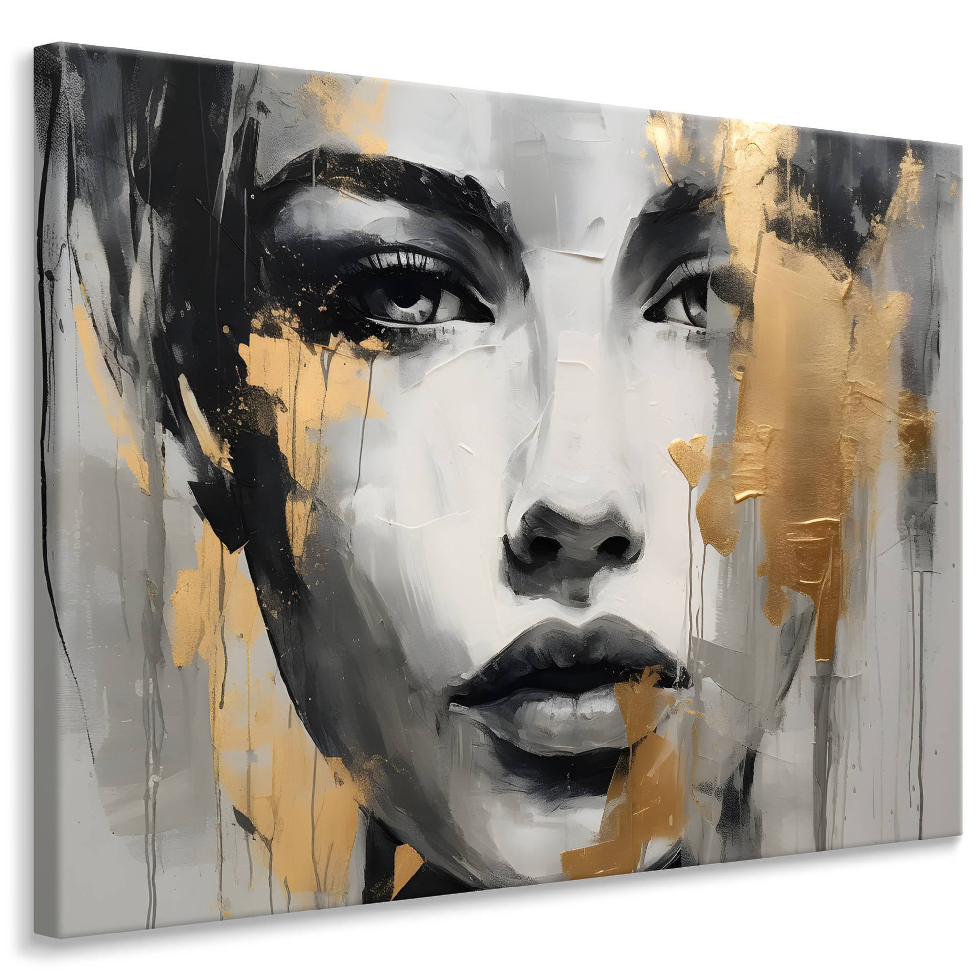 Obraz Abstrakcyjny Portret Kobiety 30x20cm