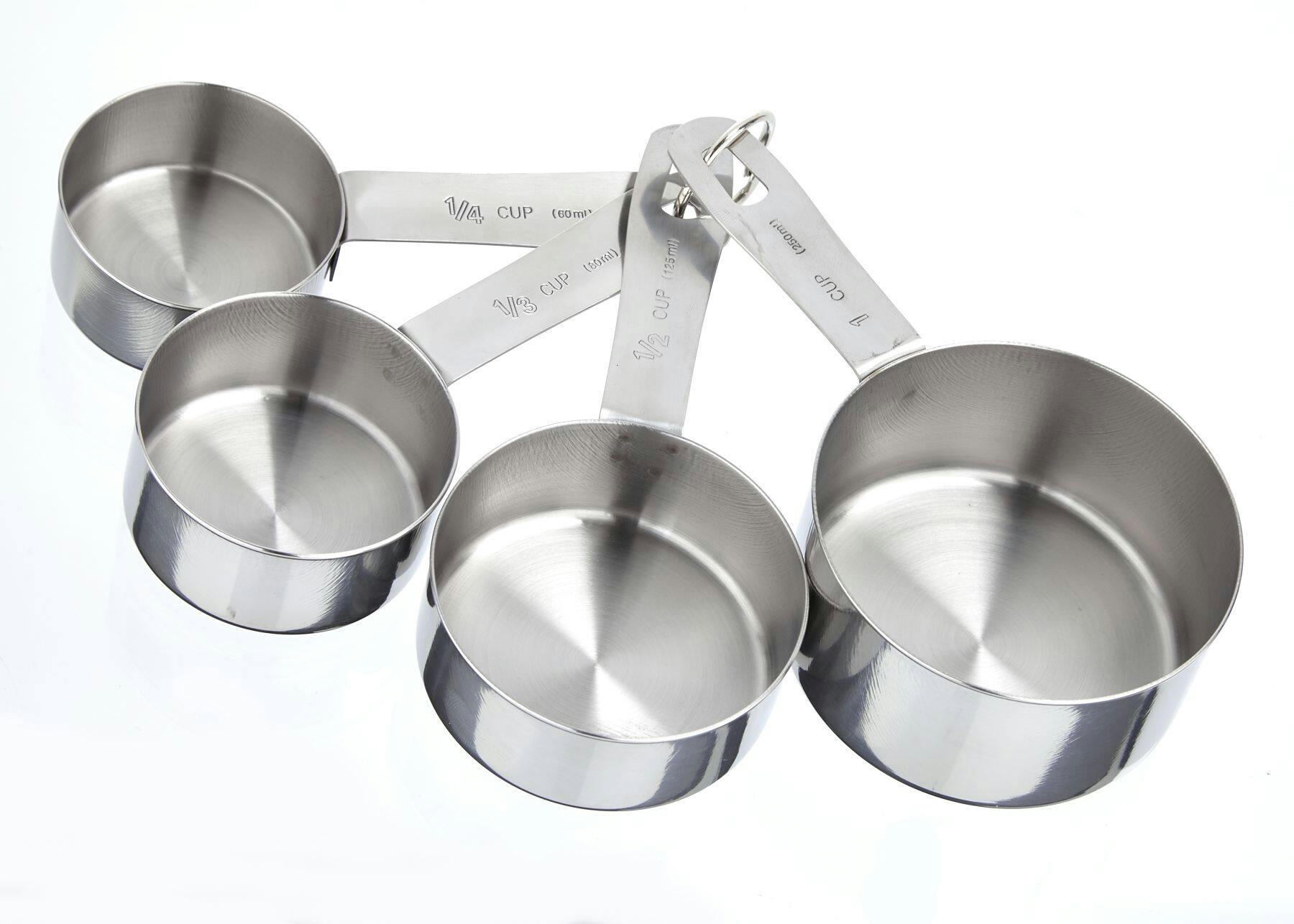 Stainless Steel Measuring Cup Set, 4-pc