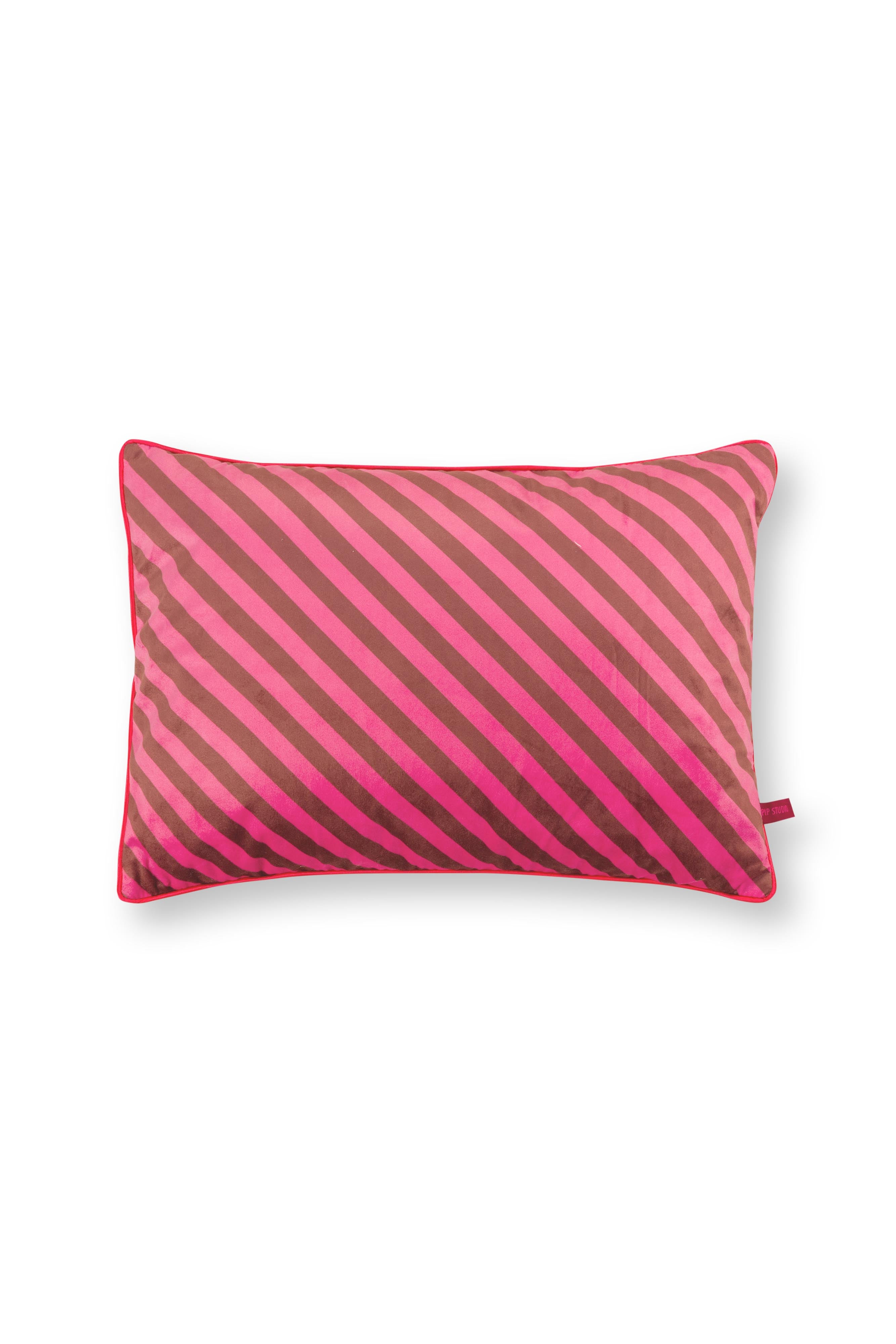 Pip Studio Sierkussen Block Stripes - Roze - 35x50cm