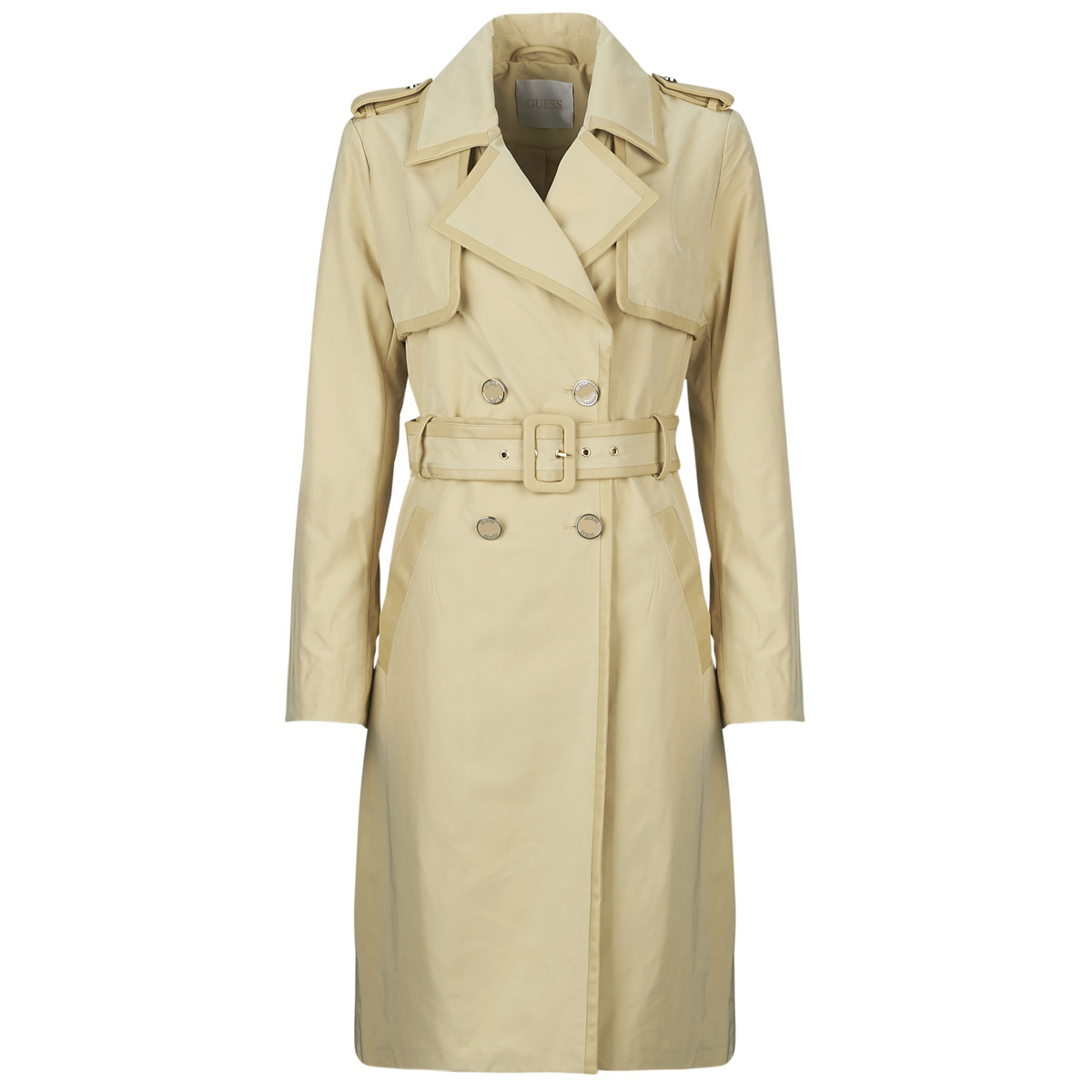 Guess - JENNY PU DETAILS TRENCH - Beige