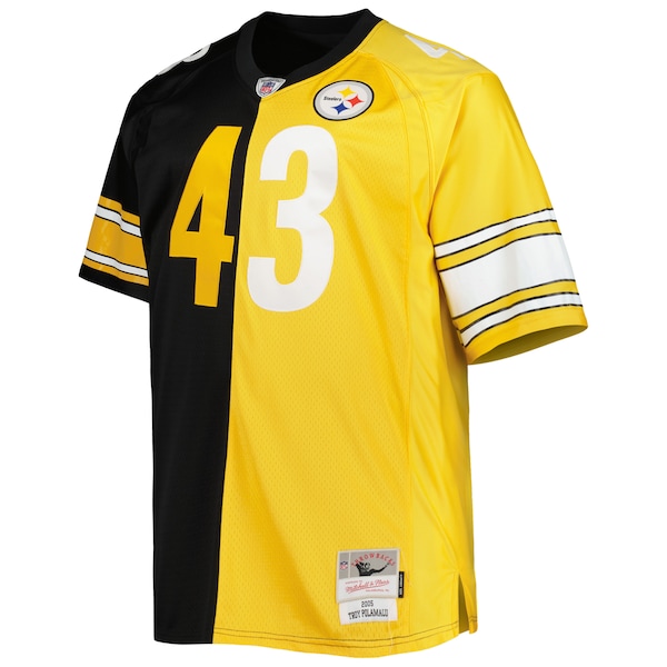 Troy Polamalu Pittsburgh Steelers Big & Tall Split Legacy Retired Player Replica Jersey - Black/Gold