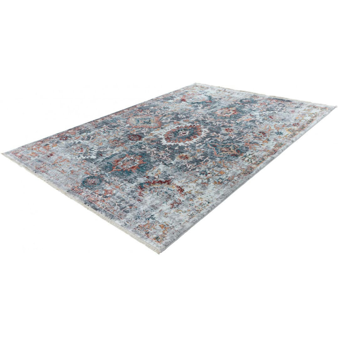 GLENDALE - Tapis rayé vintage en polypropylène multicolore 200x290
