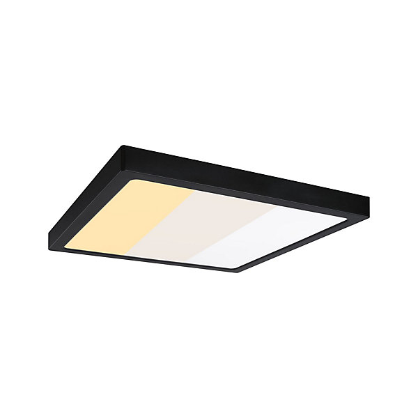 Panneau LED Abia 2 White Select Détecteur de mouvement crépusculaire (HF) carré 400x400mm 16W 1400lm 2700 - 4000K Noir
