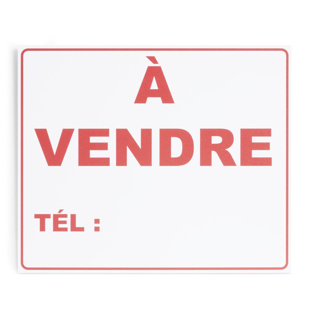 Plaque signalétique "à vendre" - 24x20 cm