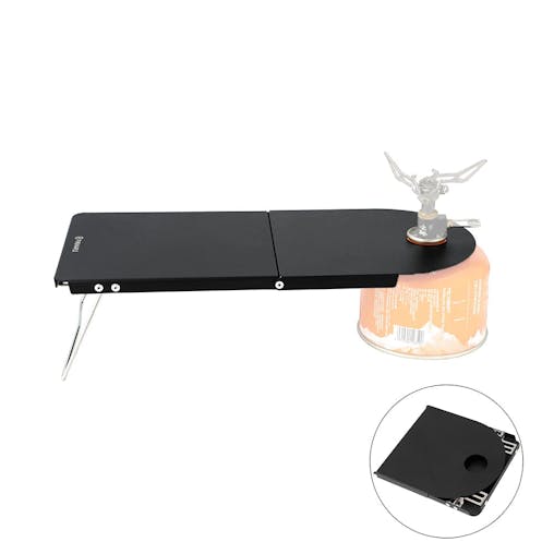 NNEOBA Petrel Ultralight Folding Camping Table 2PCS Portable Aluminum Desk Black