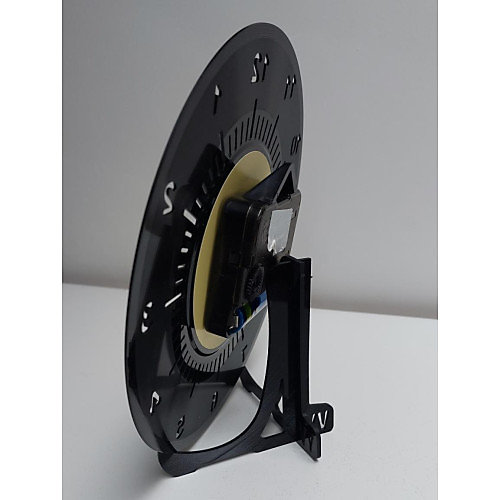 Horloge vinyle 45T recyclé BLACK