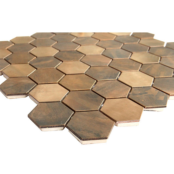 Mosaïque cuivre 29,9x29,6cm Enaide GoodHome