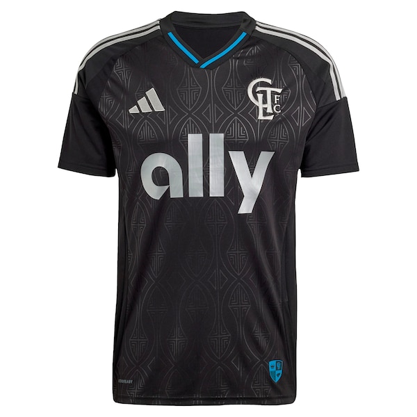 Charlotte FC adidas 2025 Fortress Kit Replica Custom Jersey - Black