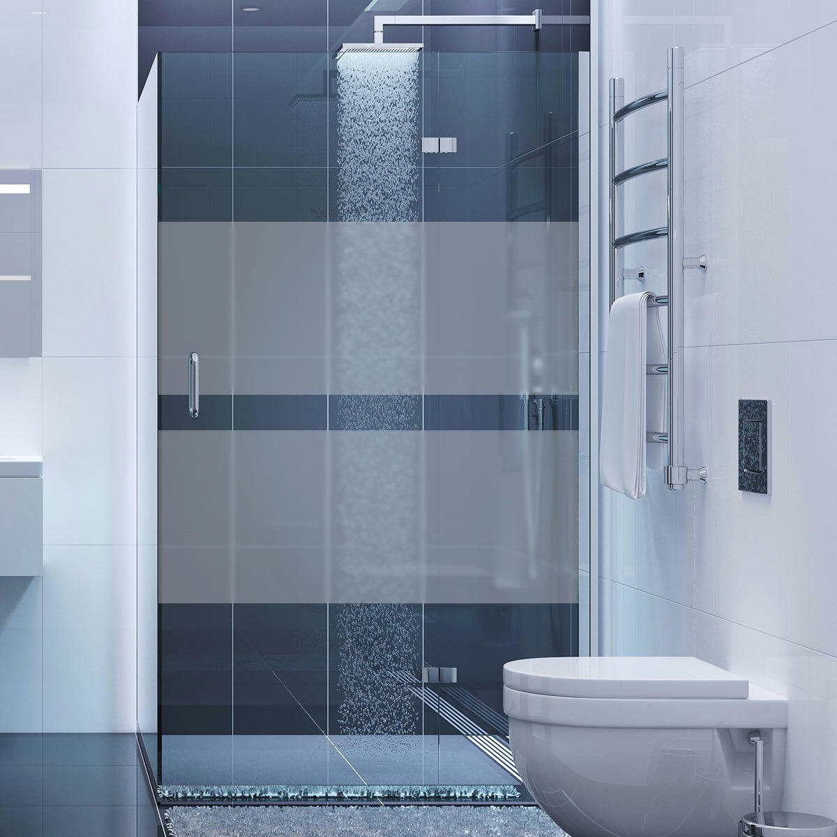 - Film Occultant bande pleine pour Vitre/Douche 55x100cm