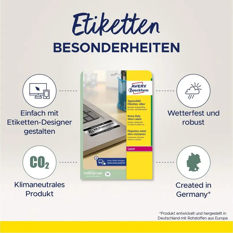 Etiketten 20er-Set L6011-20