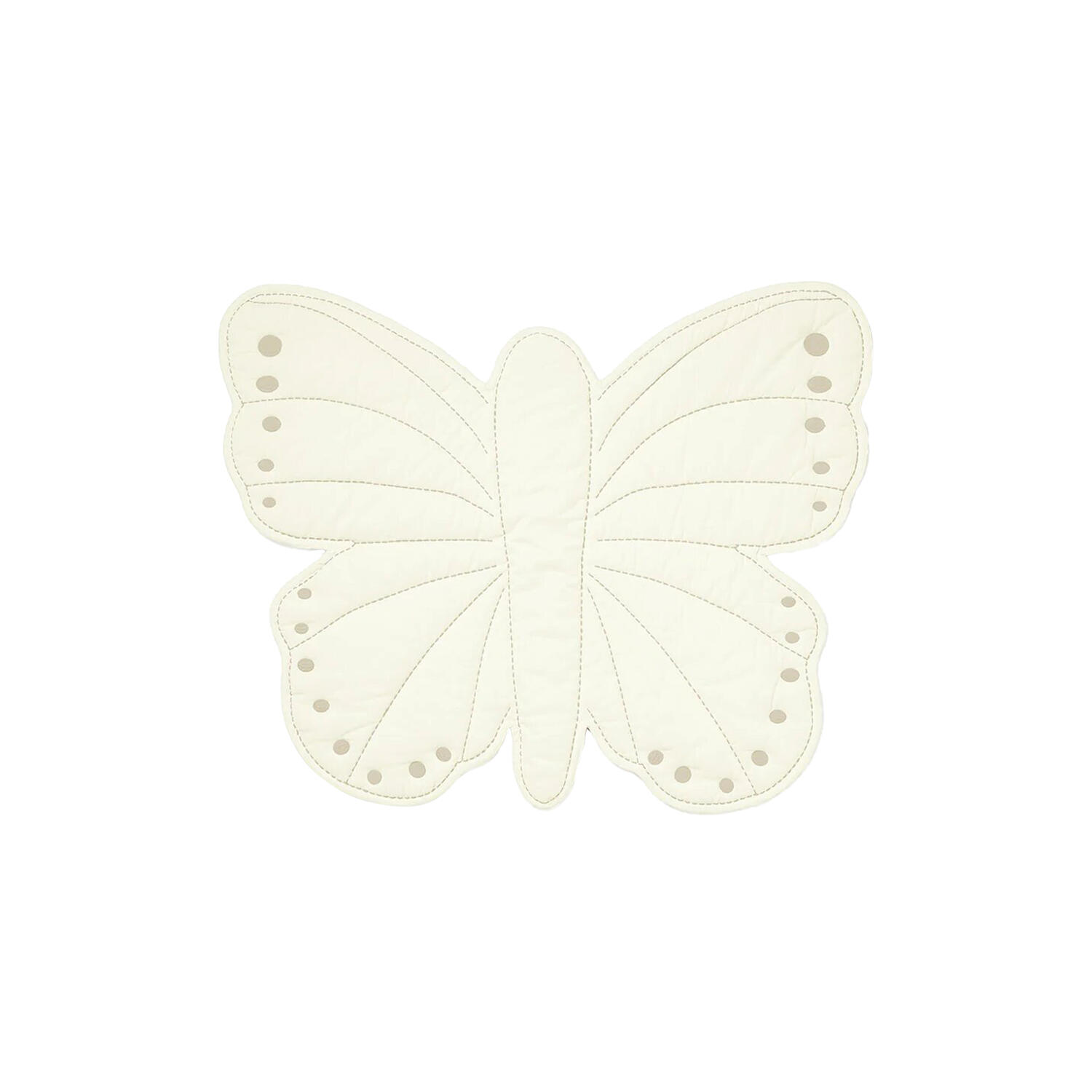 Sommerfugl leget&aelig;ppe, off-white