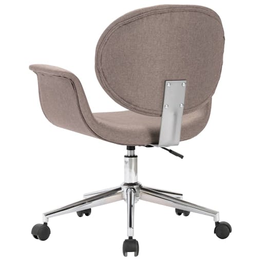 NNEVL Swivel Office Chair Taupe Fabric