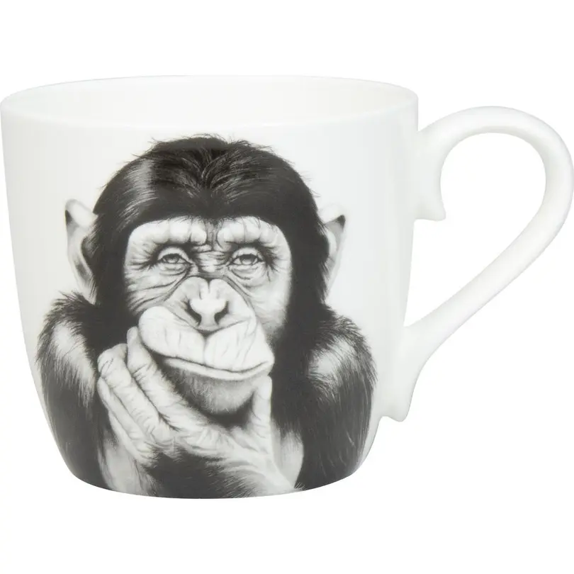 Tasse Denkender Affe