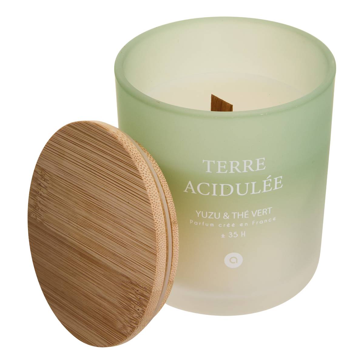 Scented candle round "Sana" Fruity scent, Yuzu Green Tea, 255g