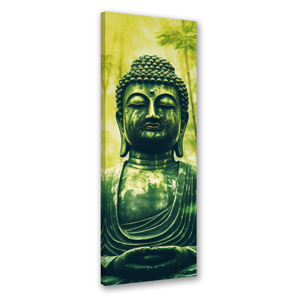 Feeby Obraz na płótnie, Budda i bambusy zen 30x90