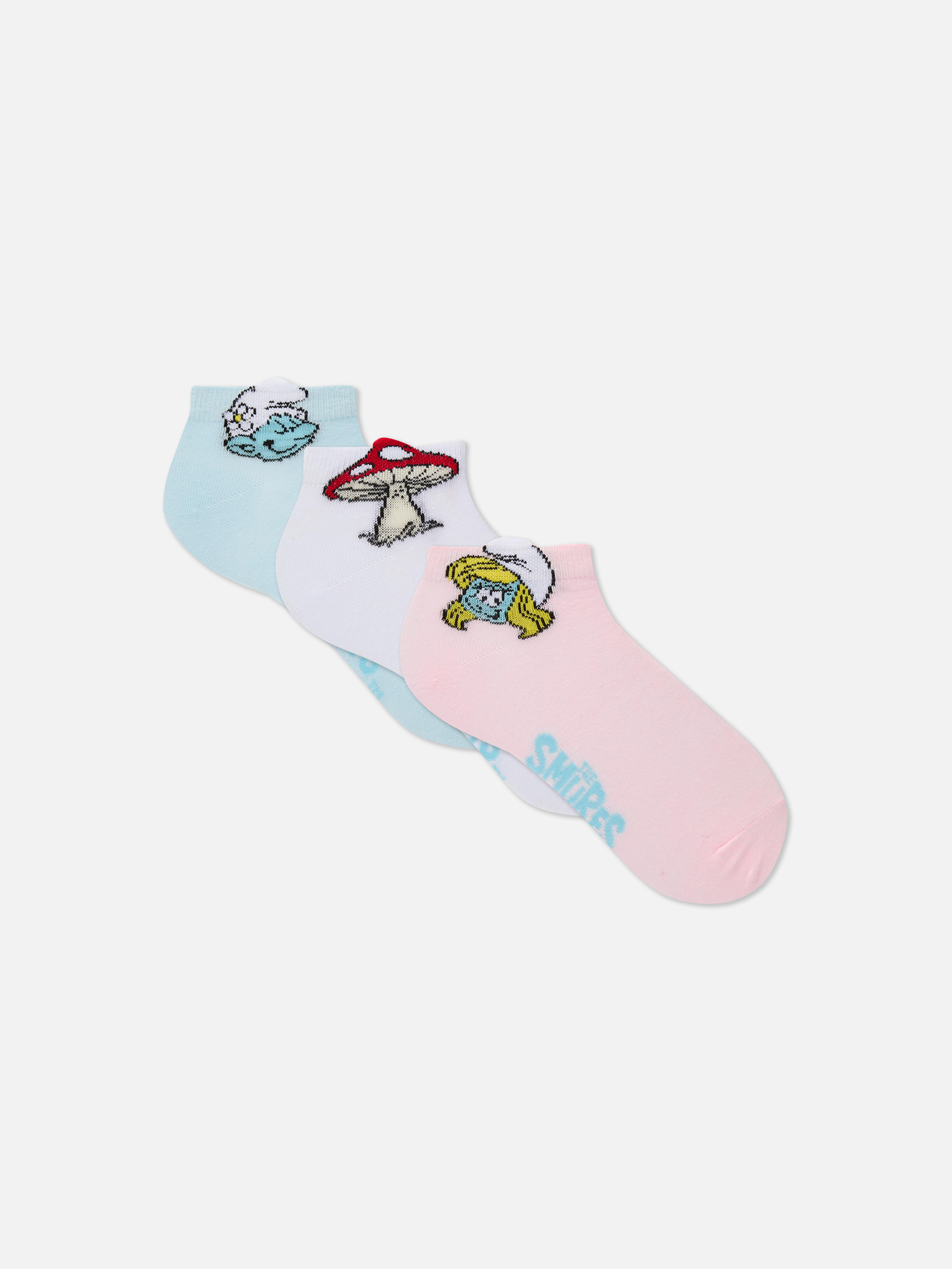 3-Pack The Smurfs Sneaker Socks