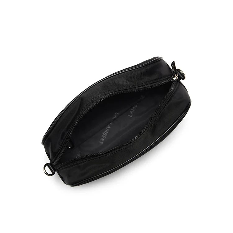 The Dahlia – 3-in-1 Black Nylon Crossbody Bag