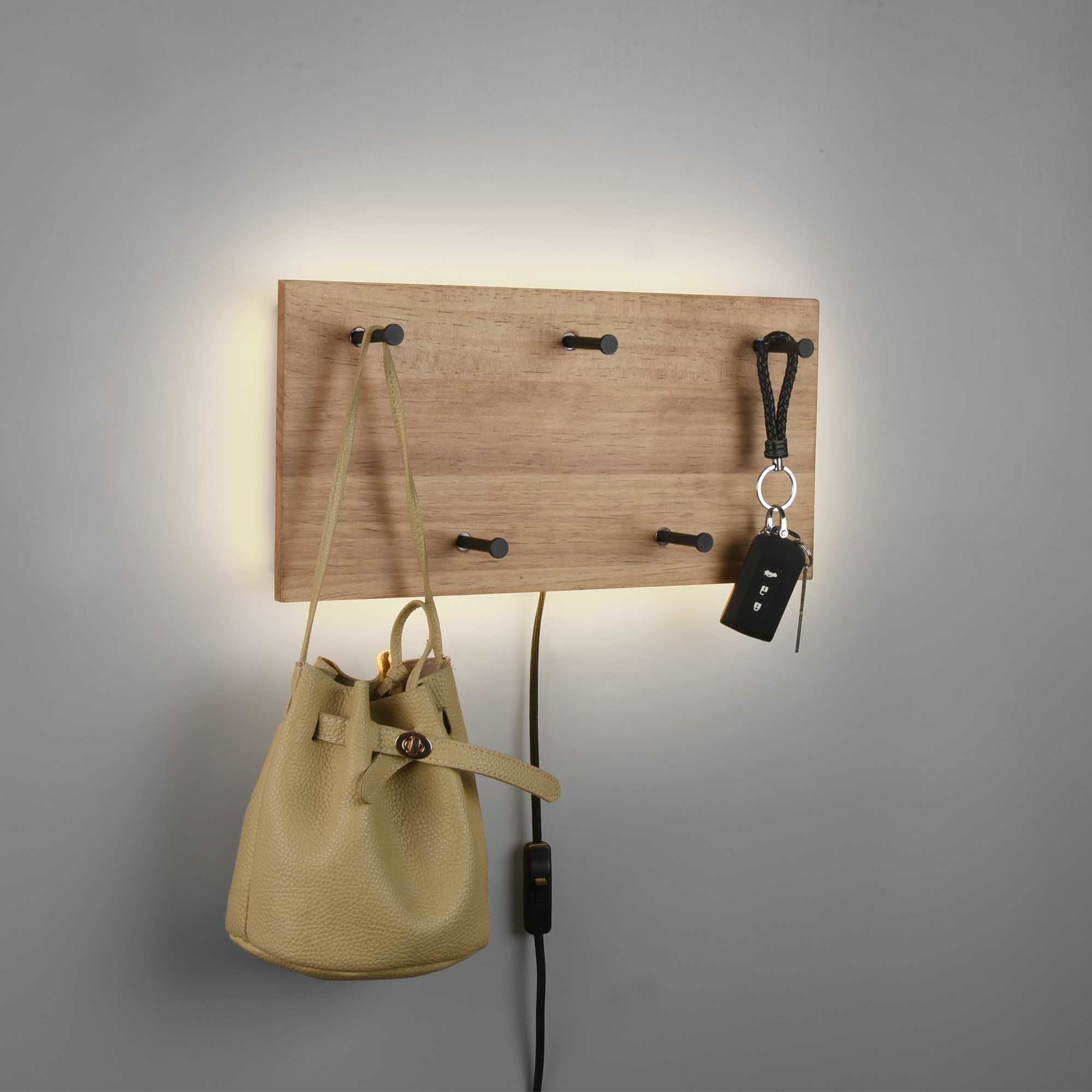 Mirrors and more kapstok Romy - 1 lichts - 9.5 x 20  cm - hout
