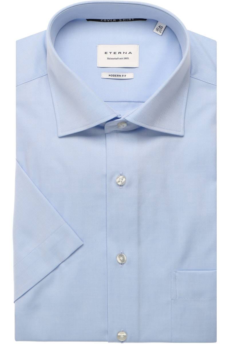 ETERNA Cover Shirt Modern Fit Hemd hellblau, Einfarbig
